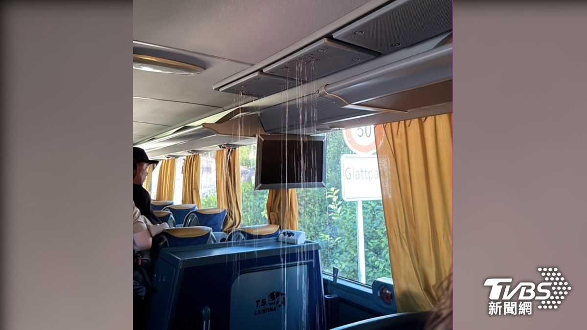 影音/15萬德瑞團首日撞橋!車頂破洞狂滴水 旅客拖行李搭火車崩潰