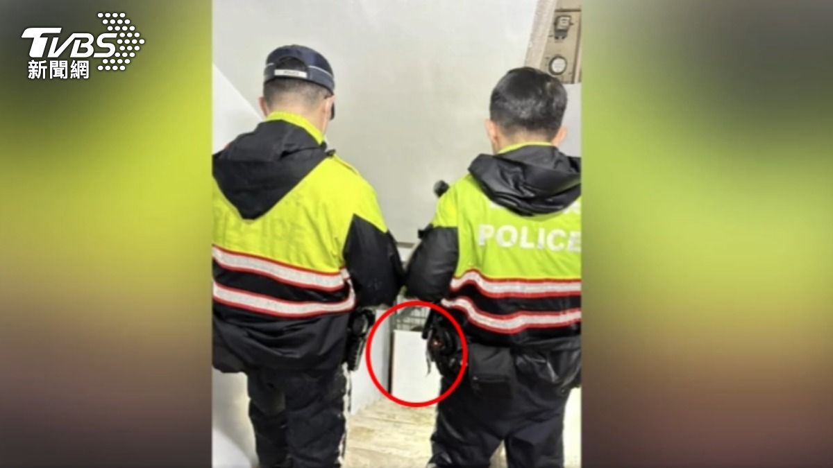 獨家影音/大雨驚魂!查淹水驚見「全裸男」躲樓梯間 居民嚇奔逃