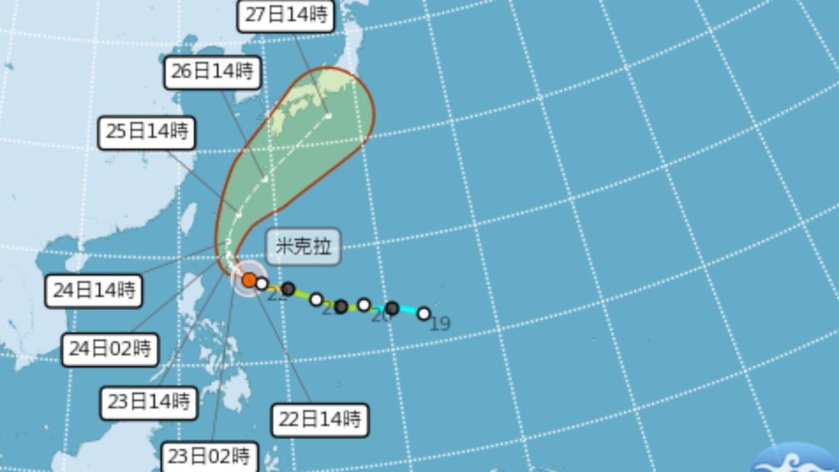 天氣/中颱米克拉大北轉!風眼漸清晰 「這天」最接近台灣