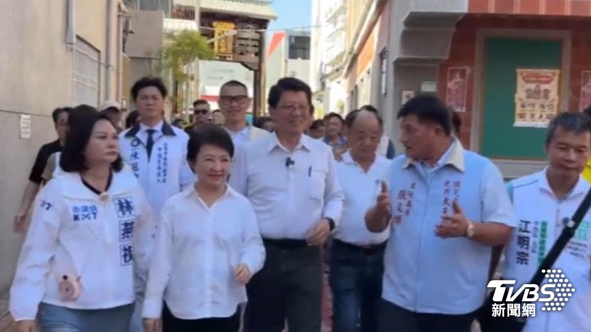 影音/展現母雞氣勢! 盧秀燕赴台南助陣謝龍介 民眾喊「總統好」