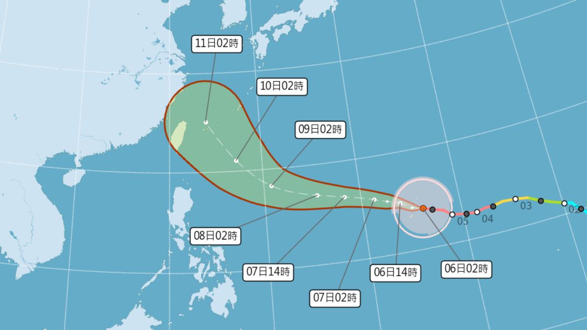 天氣/挑戰風王!強颱巴威長胖「路徑直逼台灣北部」 週五、週六影響最劇烈