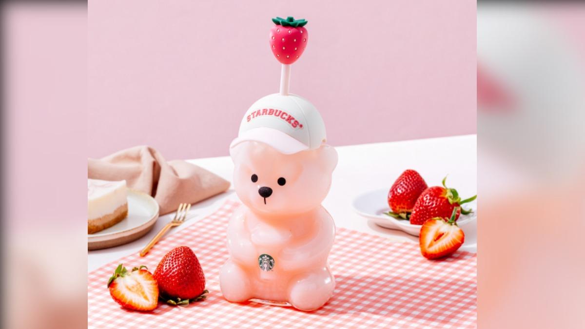 星巴克「草莓小熊」限量開賣!Bearista換粉嫩新裝