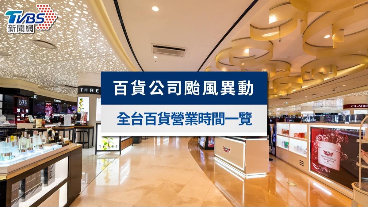 百貨公司颱風有開嗎?新光三越、SOGO、遠百全台百貨營業時間