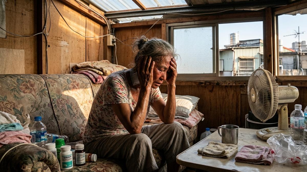 頂樓沒冷氣!82歲嬤「熱中暑腎受損」 醫:2症狀別當老化