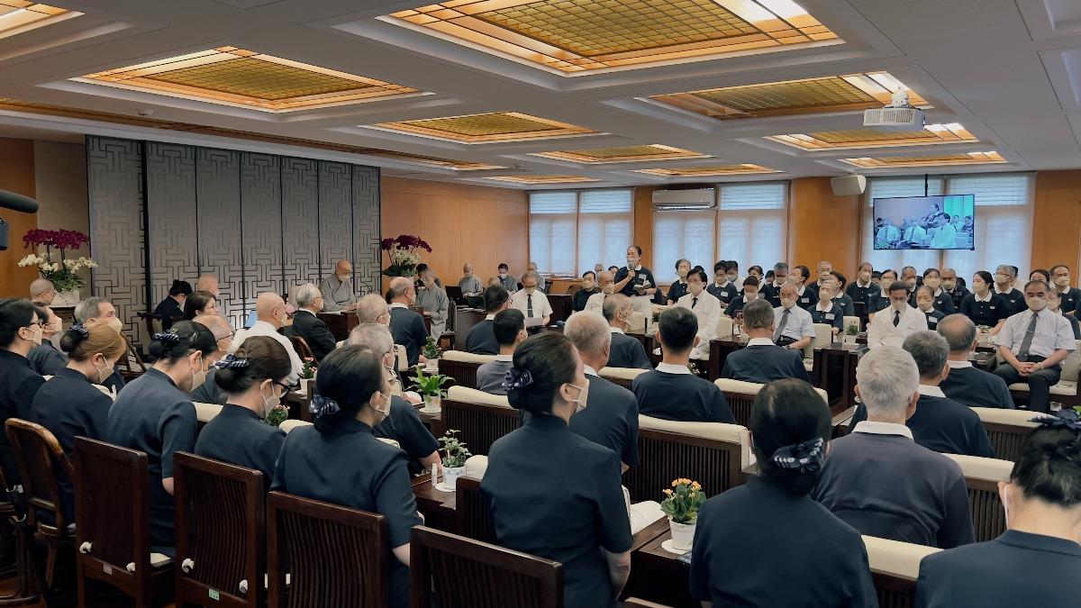 關心巴威颱風來襲 慈濟證嚴法師主持全台連線防災會議