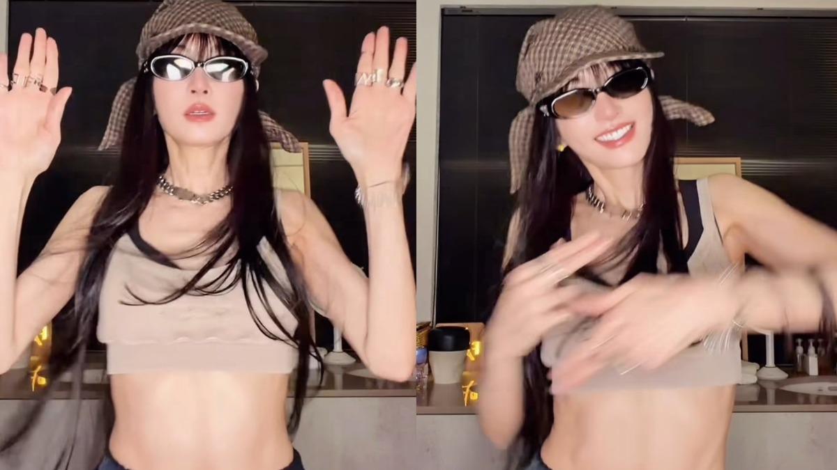 謝金燕颱風天放福利!熱舞片流出 中空辣秀腹肌網暴動