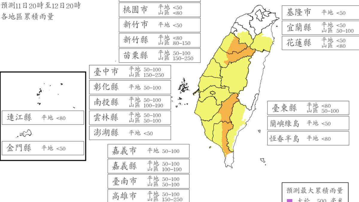 颱風假放3天？明達停班停課標準縣市出爐　最新風雨預測