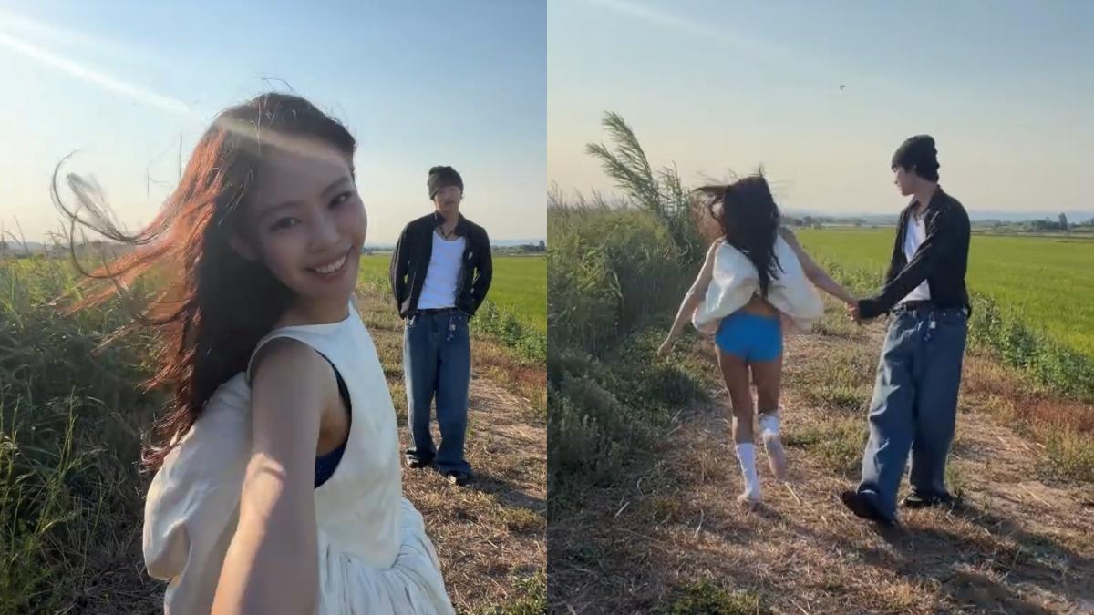 Kai現身Jennie新歌MV!牽手狂奔「十指緊扣」太甜了 台灣男模身分曝