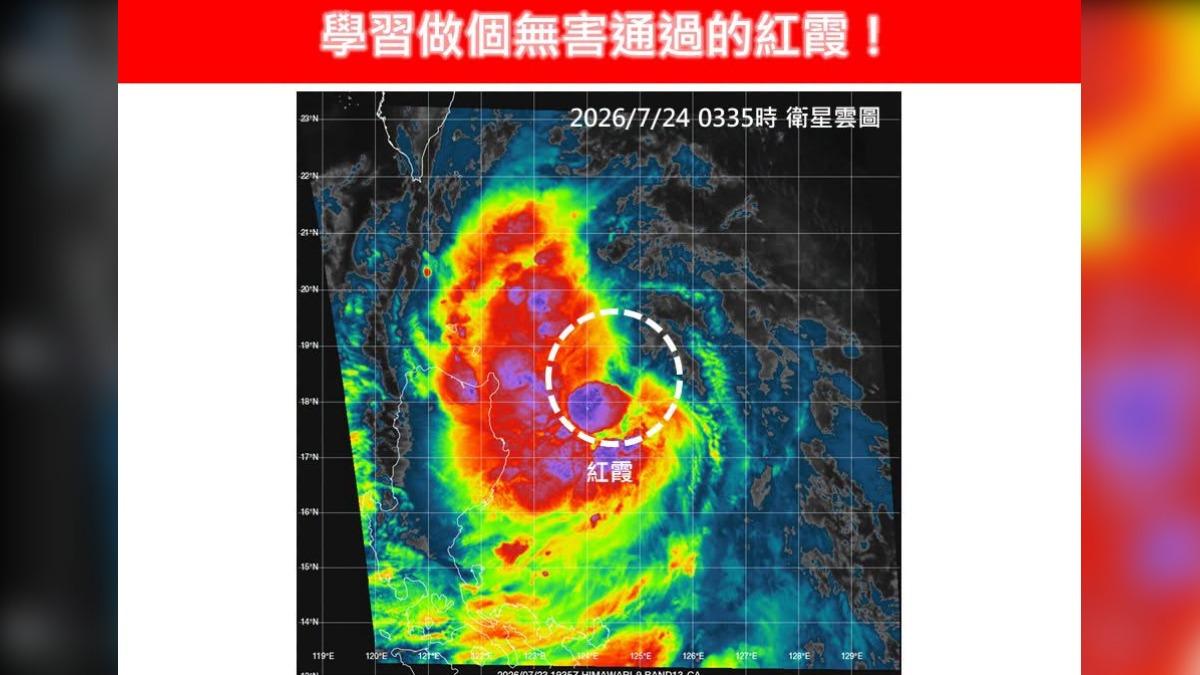 天氣/紅霞颱風還會「增強變胖」!專家曝4關鍵影響風雨