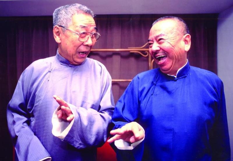 國寶級相聲藝術家吳兆南（右）2018年10月14日因多重器官衰竭，安詳逝世，享年93歲。左為吳兆南昔日搭檔魏甦。（翻攝自吳兆南相聲劇藝社臉書）
