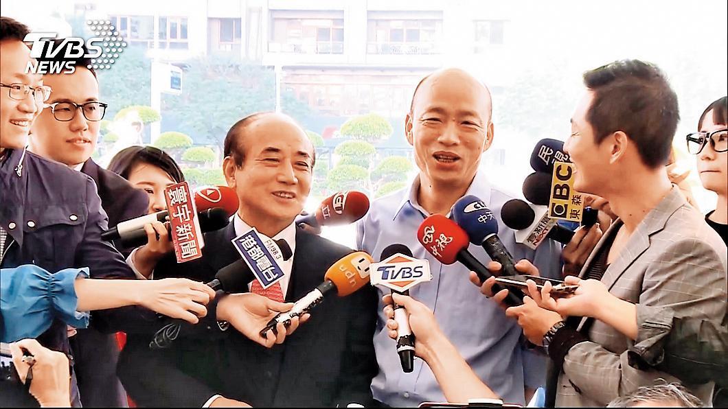 王金平與高雄市長韓國瑜互動頻繁,未來韓流將是一大助益。(翻攝TVBS)