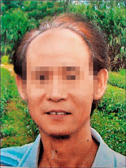 印刷廠老闆鄭玉欽(圖)遭邱合成等二人綁架勒贖,最後慘遭童軍繩絞殺。(翻攝畫面)
