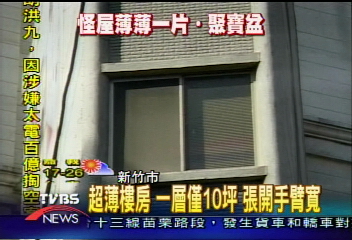 超薄樓房一層僅10坪張開手臂寬 Tvbs新聞網 超薄樓房一層僅10坪張開手臂寬 Tvbs新聞網