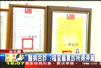 「醫病合詐」? 稽查屬實診所得停業