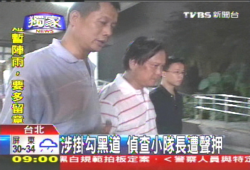 涉掛勾黑道 偵查小隊長遭聲押