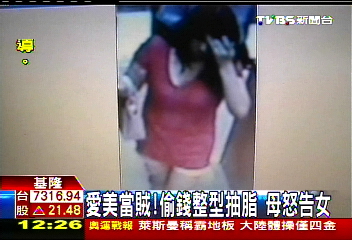 愛美當賊!偷錢整型抽脂 母怒告女