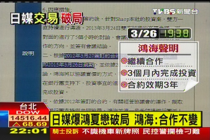 日媒爆鴻夏戀破局 鴻海:合作不變