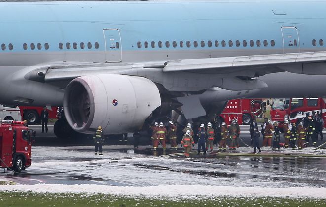 韓航起飛前引擎冒煙緊急疏散318人 羽田機場 客機 大韓航空 飛機 飛安 Tvbs新聞網