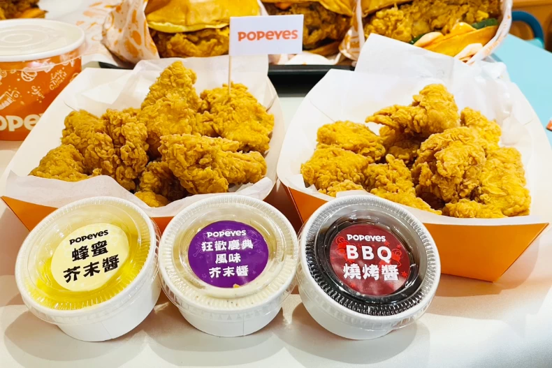 美國Popeyes炸雞台灣首店、漢堡、速食