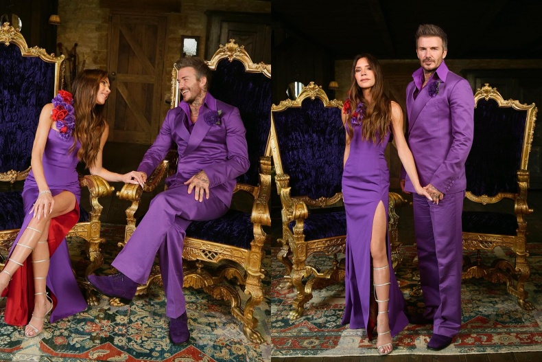 維多莉亞、貝克漢結婚25周年！重新穿上當年紫色禮服po IG，網讚爆
