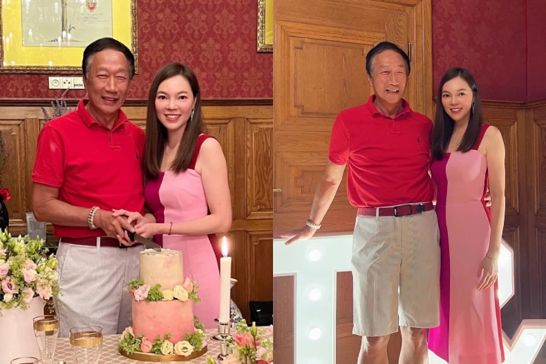郭台銘、曾馨瑩結婚14週年在古堡舉行晚宴