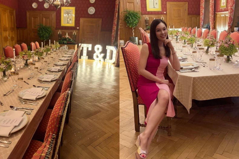 郭台銘、曾馨瑩結婚14週年在古堡舉行晚宴