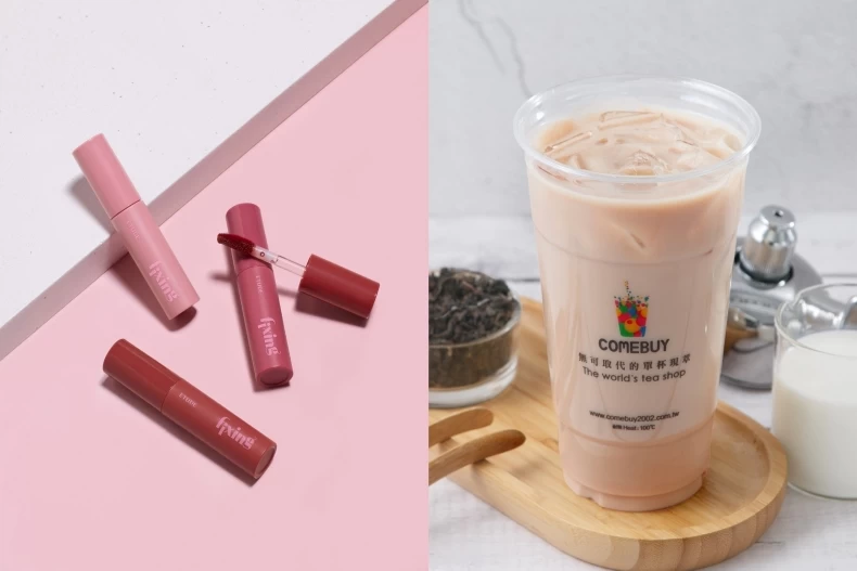 ETUDE特別攜手人氣現萃茶飲品牌「COMEBUY」，於11月15至12月15日推出「唇萃玫好ETUDE x COMEBUY玫瑰限定檔期」。