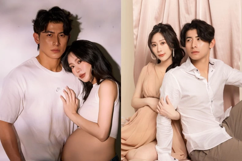 陳傑憲曬老婆「孕婦照」！一家三口All Black帥翻、最美孕婦Hailey「西外+Bra」爆辣