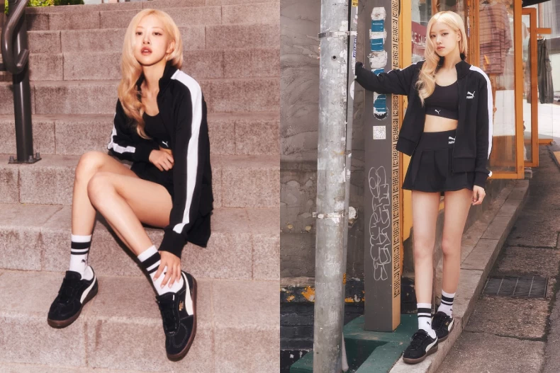 ROSÉ演繹女生怎麼穿PUMA Palermo