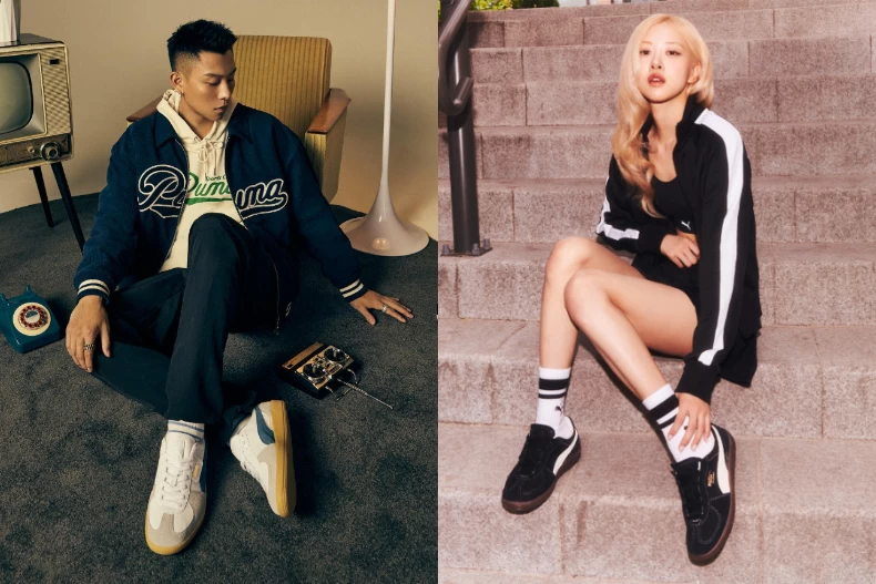 ROSÉ、E.SO瘦子撞鞋PUMA德訓鞋