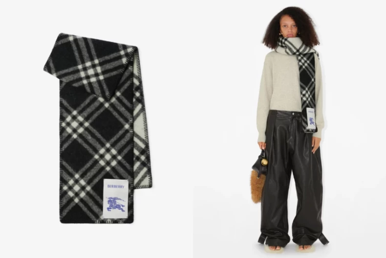 Burberry圍巾推薦：「全智賢同款」Check Wool Scarf