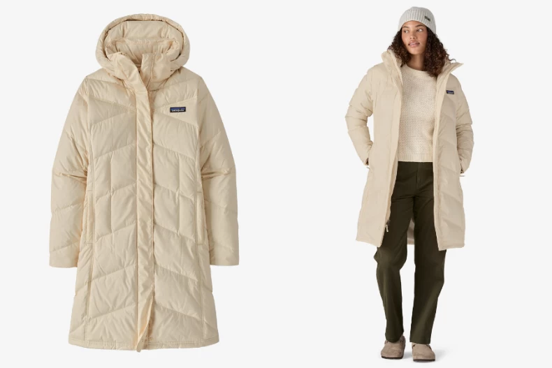 米白色羽絨外套推薦：Patagonia