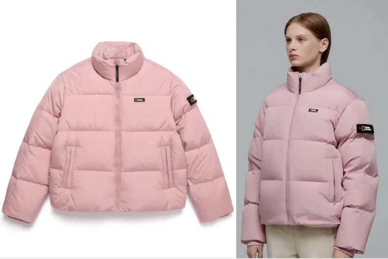 玫瑰色羽絨外套推薦：National Geographic Apparel