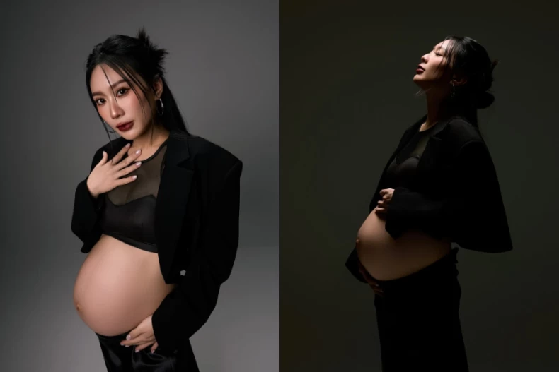 陳傑憲辣妻Hailey「西外+Bra Top」獲封最美孕婦