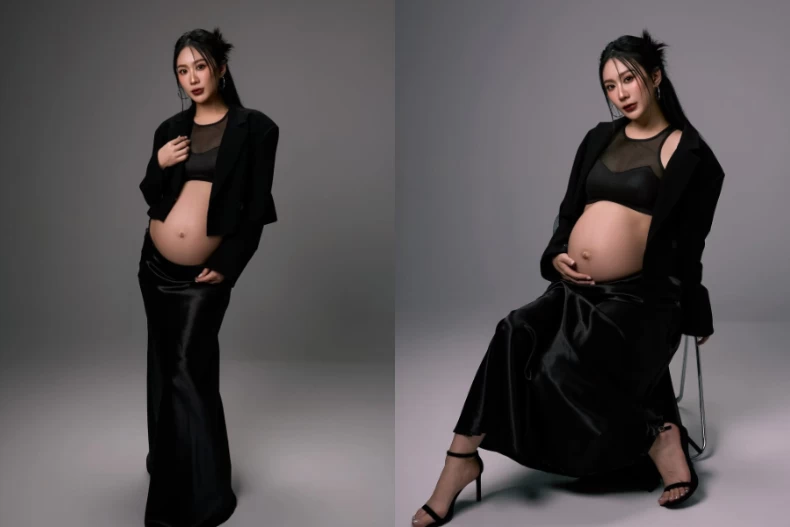 陳傑憲辣妻Hailey「西外+Bra Top」獲封最美孕婦