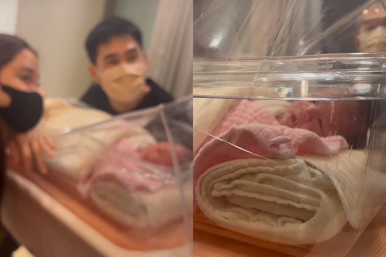 傅娟公開歐陽妮妮一家三口同框畫面