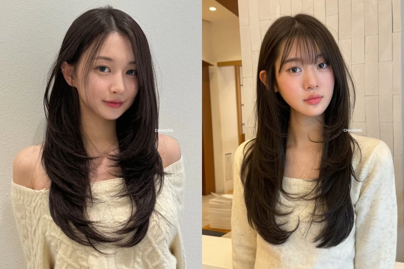 擁抱燙長髮