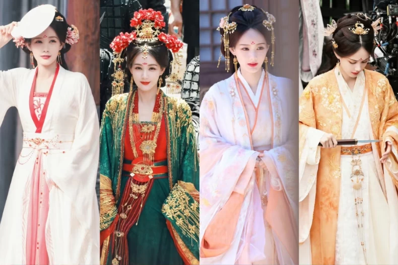 《書卷一夢》劇情亮點3.李一桐超絕妝造美上熱搜