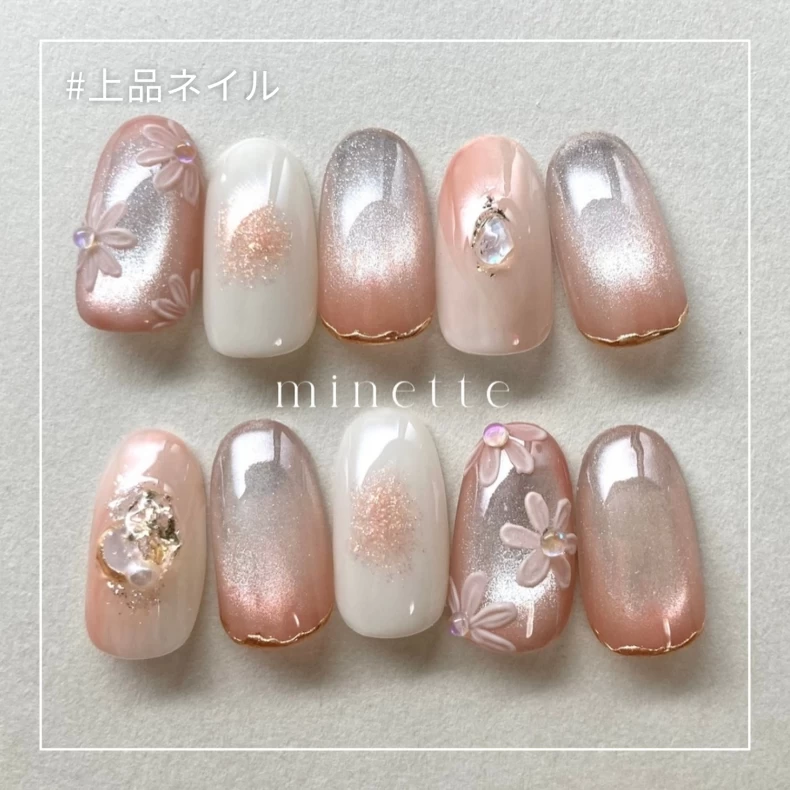 Photo shared by ホットペッパービューティー ネイルカタログ【公式】 on September 16, 2024 tagging @__nails_minette__. 未提供相片說明。.