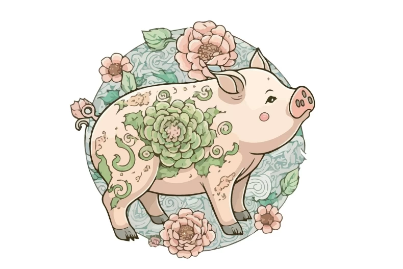 豬在巳時（09:00-11:00）