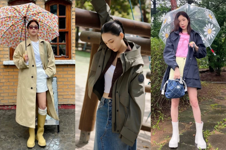 下雨穿搭,雨衣,風衣,防水外套