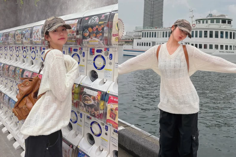 張員瑛旅遊只揹「MIUMIU後背包」!私服波西米亞上衣+棒球帽…1500元收同款
