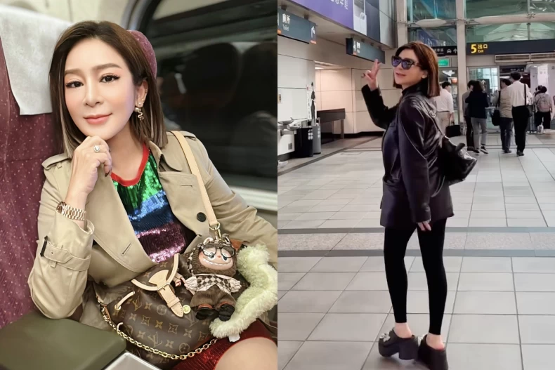 王彩樺背影宛若少女超年輕!演出通勤最愛「多口袋包包」LV、香奈兒後背包⋯各個都是爆款!