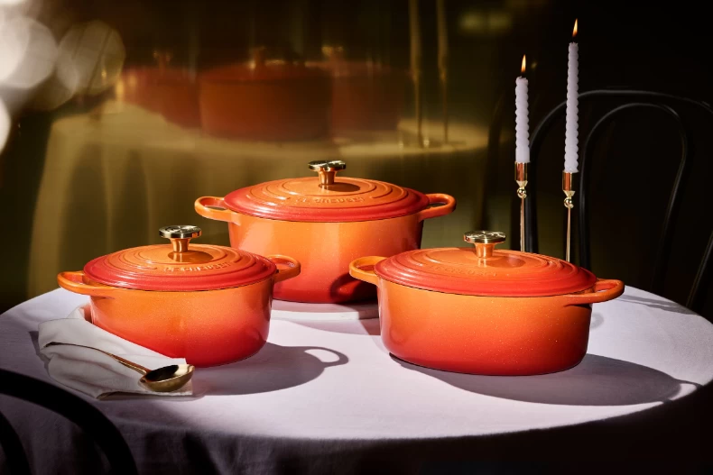 LE CREUSET 攜手星級主廚打造法式饗宴!全球限量「流金火焰橘」奢華上桌