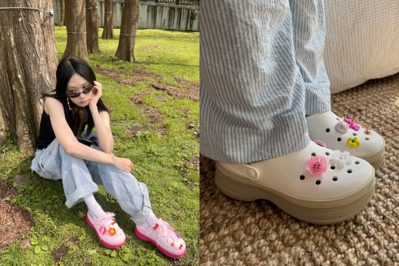 厚底風又回來啦!Crocs 推出今夏最甜美「堆堆鞋」,7 公分美腿神器穿上就戀愛