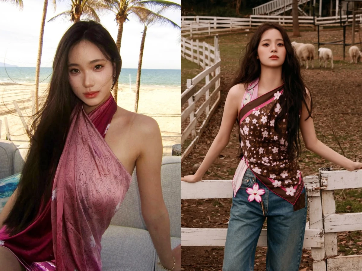 絲巾穿搭跟上了嗎？小S二女兒 Lily PK 歐陽娜娜，3種絲巾穿法你選誰？