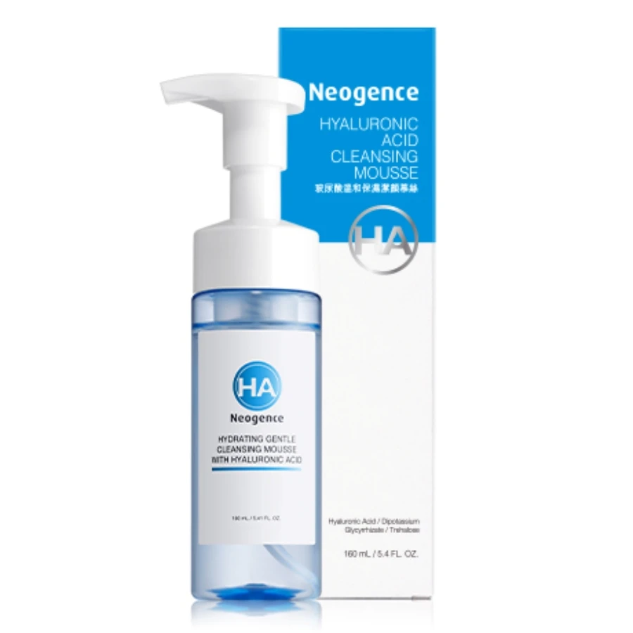 Neogence霓淨思_HA玻尿酸保濕水平衡系列_玻尿酸溫和保濕潔顏慕絲