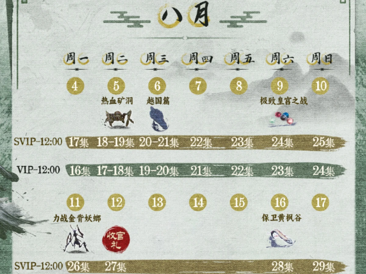 《凡人修仙傳》追劇日曆