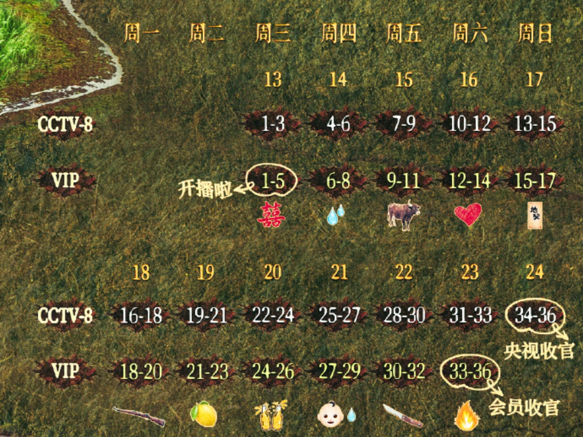 《生萬物》追劇日曆