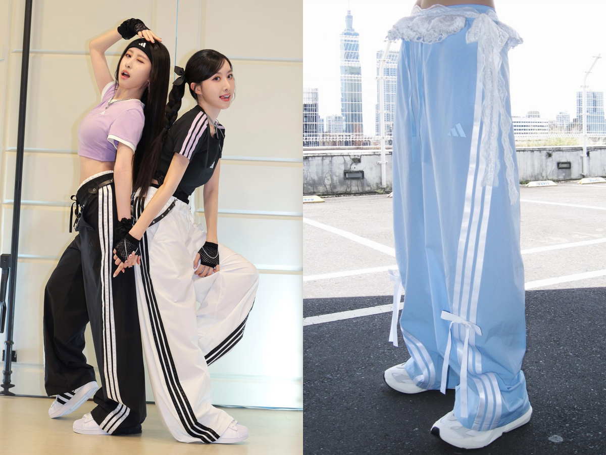 愛迪達又出神褲!「芭蕾舞風錐形褲」舒服又顯瘦,蝴蝶結、蕾絲細節太有型!